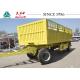 30FT 2 Axle Storehouse Pulling Flatbed Trailer For Africa , Mechanical Suspension