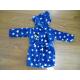 100% polyester mickey and minnie embroidered soft coral fleece baby bathrobe
