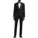 Custom Mens Tuxedo Suit Fashion Slim Fit Black For Special Occasion Formal Wear 2PCS
