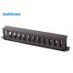 12 Port 19 Rack Cable Management Black Anodized Light Weight Easy Removal