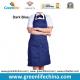 Fashion popular advertising good polyester bib apron with dark blue color against dirty