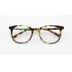 Retro Tortoise Handmade Acetate Frames Mens Womens Vintage Daily Non-prescription Eyeglasses Frames with Clear Lens