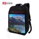 Shinning Computer Led Screen Customizable Travel Backpack 14 For Outdoor