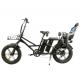 500W Electric Cargo Bicycle Dual 13Ah Lithium Battery 20 Inch Electric Cargo Fat Bike