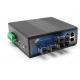 100km 10 Port Industrial Ethernet Media Converter