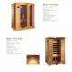 Luxury Solid Wood Portable Sauna Room 3 People Cedar Material For Relaxing