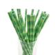 Dye Free Decorative Paper Drinking Straws CE Certification No Polluting