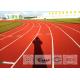 Shock Absorption Athletics Running Track Flooring , Track And Field Surface