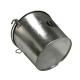 10L Silver Wine Cooler Bucket 0.25mm Galvanized Ice Bucket