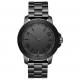 Luxury Minimalist Waterproof Watch , Black Mens Bracelet Watch Logo Customized