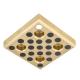 Extra Heavy Duty, High Strength Alloy Cast Bronze Inch Bearings With Embedded Solid Lubricant Bronze Bushing