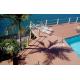 Solid Hollow WPC Decking Flooring Recyclable For Pool And Seaside