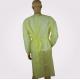 PP 18gsm Yellow Work Protection Isolation Gowns Infection Control