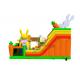 Rabbit Cartoon Inflatable Play Park 0.45-0.55mm Plato PVC Material