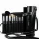 newly hot sale 16pcs make up brush cosmetics make up brush black color with a role case