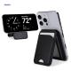 Embossed Logo MagSafe Wallet Adjustable Phone Stand Magnet Wallet Card Holder