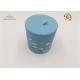Customized Cardboard Cylinder Tubes Flat Edge With Handmade Light Blue Round Paper Box