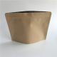  Kraft Paper resealable coffee bags Pressure Resistant Gravure Printed