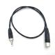 Camera Audio 3.5 Mm Mini Jack To 3 Pin XLR Cable For Microphone