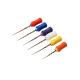 Gold Assorted Size Endo Hand Files Dental Material With Colorful Silicon Stopper