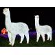 LED simulation alpaca lamp outdoor landscape outdoor waterproof FRP animal lamp