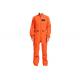Orange Nomex Tank Suit Fire Resistant Coveralls Nomex Breathable IIIA Material