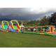 Funny Outdoor Inflatable Obstacle Course Cartoon Multicolor Long Service Life