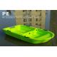Double Deck Folding Ship 2.2m Hard Plastic Plastic Boat With Motor