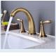 Brass 8In Widespread Centerset Bathroom Faucet In Chrome White Matte Black Gold