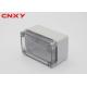ABS plastic small box with transparent PC cover waterproof junction box outdoor