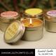Exquisite Small Scented Candles Christmas Tin Candles For Soothing Nerves