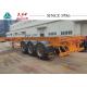 40/45 FT 3 Axle Skeletal Container Trailer Long Service Life With Spring Suspension