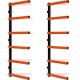 Powder Coated 6-Tier Lumber Storage Rack for Space Saving and Organized Wood Storage