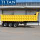 TITAN 3 Axles 35cbm Self Dumping Trailer 60 Tons Tipper Semi Trailer