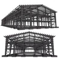 Customized Steel Building Shed Lightweight Metal Workshop Garage Quake Proof