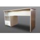 Custom White Office Computer Desk Engineered Wood Study Table With Side Drawer