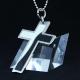 Fashion Top Trendy Stainless Steel Cross Necklace Pendant LPC253
