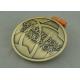 Die Casting Pole Dance Zinc Alloy Medal Award Medallions Antique Gold 100 Mm
