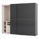 DTC Hardware 2500mm Bedroom Wardrobe Closets Sliding Mirror Wardrobe With Drawers