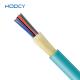 0.9mm Indoor Fiber Optic Cable / OM4 OM3 Multimode Fiber Cable Aqua Color