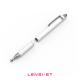 2 In 1  Passive Touch Pen  Silver Black Pink White Tablet Phone Touching Pen