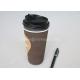 Biodegradable Eco Friendly Disposable Coffee Cups With Lids For Espresso / Tea