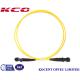 Yellow MTRJ PVC LSZH 1.0m Fiber Optic Patch Cord Single Mode G657A 2.0mm