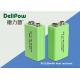Reliability 9v Battery Rechargeable , Low Discharge High Temperature Battery