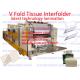 High Speed Automatic V Fold Interleaved Paper Towel Machine With Lamination