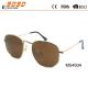 2018 fashion metal with 100% UV protection lens,brown lens, suitable for men and women