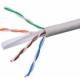 250MHz Bare Copper UTP PVC Network Cable Cat 6 305M Roll 23AWG High Tensile