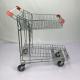 Foldable Warehouse Supermarket steel Q195 Double Layer Trolley