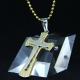 Fashion Top Trendy Stainless Steel Cross Necklace Pendant LPC326