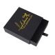 Embossing Rigid Small Jewelry Packaging Boxes Square Sliding Out Jewelry Boxes